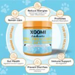 XOOMI Dog Probiotics, Prebiotic + Probiotic + Postbiotic Chews, 6 Strains & 6 Billion CFU, Gut Health, Stool Consistency & Digestive Support, 120 Soft Treats with Pumpkin Papaya & Yoghurt, UK Brand - Image 3