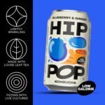 Hip Pop Real Fruit Kombucha Mixed Flavours, 24 x 330ml, 100% Natural, No Sweeteners, Low Calorie, Vegan, Gut-Friendly Sparkling Drink - Image 4