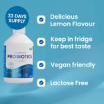 Swedish Nutra - Probiotics - Pack of 500 ml, 33 Day Supply of Probiotic Supplements I 100% Natural Lemon Flavour | Vegan and Gluten-Free - Image 6