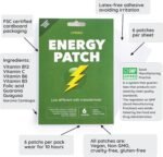 Energy Patch - Vitality Support, Vitamins B12, C, B6, Folic Acid, Workout & Recovery, with Guarana, Garcinia Cambogia, Guayusa - 6 Patches - Image 4