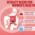 Women's Probiotic Gummies，Women's Exclusive pH Balanced probiotics, enriched with 5 Billion CFUs of Active Bacteria, Cranberry Flavor, Providing Care for Intimate Health（120） - Image 4