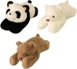 Weighted Stuffed Animal Panda - 60cm Anxiety Relief Plush Toy for Kids & Adults, Soft Hugging Pillow for Sleep Support & Stress, Comfort Cuddle Toy for Home Office Car ﻿ (Black) - Image 3