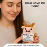 Cow Crochet Plush, Handmade Emotional Support Animal for Anxiety Stress Relief, Positive Desk Decor Gift for Office Home Decoration - Image 5