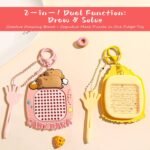 3Pcs Fidget Keyring With Magnetic Drawing Board And Maze Map, 2-In-1 Sensory Fidget Toys For Adults And Kids, Pocket-Sized Stress Relief Keychain For Anxiety, Focus, ADHD, Autism Support - Image 3