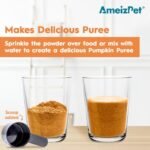 AmeizPet Pumpkin Powder For Dogs, To Create Pumpkin Puree, Fibre For Dogs Firm Stool, 100% Pumpkins Pulp Powder For Good Bowel Activity For Dog, Canned Pumpkins Alternative, 200g (7 Oz.) - Image 5