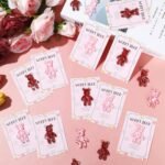 party greeting 10 Set Pocket Bear Hug Emotional Support Gifts Mental Health Anxiety Relief Positivity Autism Fidget Gift Stress Relief Gift for Boy Girls Valentine's Day Favor Gift（Pink） - Image 5