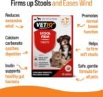 VETIQ Stool Firm Tablets For Cats & Dogs, Contains Kaolin, Pectin & Pumpkin to Help Improve Stool Firmness & Aids Intestinal Health, 45 Tablets (Pack of 1) - Image 3
