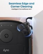 eufy E25 Omni Robot Vacuum Cleaner with Mop, HydroJet System, 20,000 Pa Turbo Powerful Suction, Zero Tangling, Corner-to-Edge Deep Cleaning and Mop Lifting, with Auto All-In-One Station - Image 6