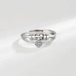 Robte Brass Thumb Rings with Heart and Spinner Beads Designs Comfortable for Anxiety Relief and Stress Management - Image 4