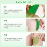 60 Pcs Pain Relief Patches Knee Pain Relief Patch, Wormwood Herbal Knee Patch for Arthritis in Knee, Muscle & Back Pains Relief - Image 4