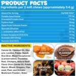 Anal Gland Soft Chew Treats with Pumpkin for Dogs，150 Count Digestive Enzymes, Probiotics Fiber Supplement for Dogs - Image 7