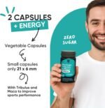 Testosterone Booster for Men – High Strength Testosterone Supplements with Tribulus 90% Saponins, Moringa, Maca & Fenugreek – Natural T-Booster – 60 Vegan Capsules – Made in Italy by RedMoringa - Image 7