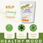 Kelp 500mg Tablets – Natural Iodine Source for Thyroid Support & Metabolism – 60 Tablets - Image 5