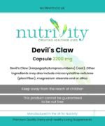 Devils Claw Capsules 2200mg – Anti Inflammatory Tablets, Muscle Relaxant & Pain Relief Tablets for Joint, Back & Muscle Support – Natural Mobility, Flexibility, 240 Vegan Capsules - Image 4