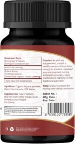 ARJUNA 120 Tablets | Terminalia Arjuna (Arjuna) | USDA Organic Certified | Organic and Natural 120tab (1) - Image 8