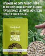 Organic Hemp Seed Protein Powder 300g by Sun & Seed – Raw, Plant-Based Superfood – High Protein, High Fibre, Low Fat – Vegan, Gluten-Free, Omega-3 Rich – EU Grown – Smoothies, Baking, Cooking - Image 5