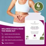 Inulin Fibre Supplement from Chicory Root | 120 Capsules | Prebiotic Gut Health Supplements | Increase Fibre Intake & Support Digestion | Vegan Friendly UK Made | 1 Capsule Daily 4 Months Supply - Image 3