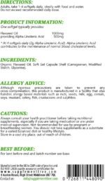 Flaxseed Oil 1000mg 90 Vegan Soft Gel Capsules | Cold Pressed Flax Seed Supplement | Rich in Omegas 3 Fatty Acid | Non-GMO Vegan Flaxseed Oil Capsules | UK Manufactured - Image 3