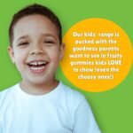 Chewy Vites Kids Immune Support, 60 Kids Vitamins Gummies, High Strength Vitamin D, VIT C, B6, B12, Zinc, Selenium, 2 Months Supply, Real Fruit Juice, Vegan, Age 3 +, Orange Flavour (Pack of 3) - Image 5