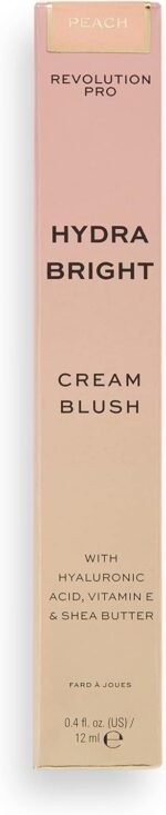 Revolution Beauty London Pro, Hydra Bright Cream Blusher, Contains Hyaluronic Acid and Vitamin E, Dewy Finish, Lightweight Formula, Peach, 12ml - Image 5