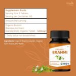 BRAHMI 120 Tablets | Bacopa Monnieri (Brahmi) | USDA Organic Certified | Organic and Natural - Pack of 3 - Image 5