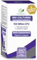 Bio Cultures Complex Probiotics & Prebiotics 100 Billion CFU - 6 Month Supply - Pro biotics for Gut Health with Lactobacillus & Saccharomyces Boulardii - Vegan Probiotics for Men & Women - 180 Caps - Image 8