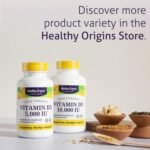 Healthy Origins High Strength Vitamin D3 5,000 UI Softgel Capsules - Immune Support, Optimal Absorption - Year-Round Wellness for Bone Health and Vitality - Image 5