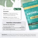 Bromelain High Strength 2500GDU/g Supplement | 90 Vegan Capsules | 750mg Digestive Enzyme | by Carlyle - Image 4