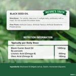 Black Seed Oil Capsules 1000mg | Cold Pressed Supplement with Omega 6 & 9 | 60 Softgels | Nature's Truth - Image 4