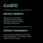 CoQ10 Capsules | 60 HPMC Vegan Friendly Capsules | Naturally Fermented Ubiquinone | Heart Health, Energy & Immune Support | Antioxidant Protection | Premium Quality | Made in The UK - Image 4