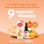 Tixylix 50ml Multi-Vitamin Drops for Children, 9 Vitamins to Support Growth & Immune Health - Sugar Free, Vegan, Gluten Free - Add to Food and Drink - for Children 3 Months to 5, Dropper Included - Image 3