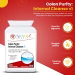 Colon Purity: Internal Cleanse v1 (100 Capsules) a Fibre Enriched Vegetarian Herbal Cleansing Formula for Clearing Colonic Bowel Pockets & Stool Softening - Image 3