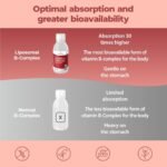 Bandini® Liposomal Vitamin B Complex Liquid | High Strenght B-Complex B1, B2, B3, B5, B6, B7, B9, B12 | High Bioavailability & Absorption | Reduction of Tiredness, Energy & Immune Support | Vegan - Image 4