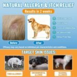 Dog Anti-itch Chews for Dogs Itching Skin, Crunchy Krill Center Dog Allergy Support Chews 500pack, for Itchy Skin Ear & Paw Licking, Colostrum, Quercetin & Probiotics for Digestive, Skin & Coat - Image 4