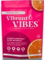 Vibrant Vibes Electrolyte Powder for Women – Clean Daily Hydration | Zero Sugar, Magnesium, B-Complex & C Vitamins | Vegan Electrolytes | 40 Servings – Tropical Zest Flavour - Image 3