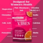 Vibrant Vibes Electrolyte Powder for Women – Clean Daily Hydration | Zero Sugar, Magnesium, B-Complex & C Vitamins | Vegan Electrolytes | 40 Servings – Tropical Zest Flavour - Image 5