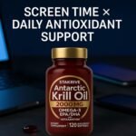 Krill Oil 2000mg with Omega-3 EPA & DHA + Natural Astaxanthin | High-Purity Antarctic Source | Supports Daily Antioxidant & Nutrition Needs | 120 Softgels - Image 4