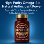 Krill Oil 2000mg with Omega-3 EPA & DHA + Natural Astaxanthin | High-Purity Antarctic Source | Supports Daily Antioxidant & Nutrition Needs | 120 Softgels - Image 6