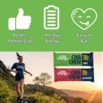 Chia Charge High Energy Chews for Running, Cycling, Hiking, Fitness, and Sports, Gel and Drink Alternative with Pink Himalayan Salt and Milled Chia Seeds, 30g Carbs (Mint, 12 Pack) - Image 3