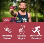 Chia Charge High Energy Chews for Running, Cycling, Hiking, Fitness, and Sports, Gel and Drink Alternative with Pink Himalayan Salt and Milled Chia Seeds, 30g Carbs (Mint, 12 Pack) - Image 4