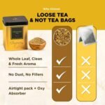 TENLITE Golden Fenugreek Herbal Tea 100g | Loose Leaf Ayurvedic Blend with Fennel, Cumin, Ajwain, Licorice & Star Anise | Supports Digestion, Gut Health & Bloating Relief | Luxury Tin Caddy - Image 3
