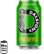 Dalston's Sparkling Pineapple Soda (24 x 330ml) - Real Pressed Pineapple & Sparkling Water - 49 Kcal - No Added Sugar - No Artificial Sweeteners - Healthy Alternative - Low Calorie - Vegan - Image 3