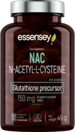 Essensey NAC N-Acetylo - Amino Acid L-Cysteine 150mg Capsules - Premium Liver Health Support with Glutathione Precursor - Natural Detox Formula - 90 Vegetarian Capsules - Image 3