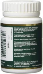 Bio-health Red Clover Flowers 325mg Pure Herbal Food Supplement for Menopausal Symptoms Relief, Bone and Cardiovascular Health Support, Additive Free 60 Capsules - Image 3