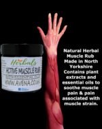 Natural Herbal Muscle Rub Cream 60ml - Muscle Pain Relief Balm Made in Yorkshire - Unisex Adults - Image 3
