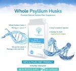 Fibre Supplement 750mg Whole Psyllium Husk (not just Extract) - High Strength Natural Soluble Fiber Supplement from Plantago Ovata Plant Seeds, 90 Psyllium Husks Capsules - Made in UK & Vegan - Image 4