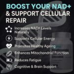 NAD+ Supplement | 1200MG | 120 Capsules | Increase NAD Levels | Enhance Anti Aging Effects | Increase Energy Levels | Improve Sleep Quality | Vegan & Gluten Free - Image 4