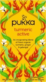 Pukka Turmeric Active, Organic Herbal Tea with Ginger & Galangal (4 Pack, 80 Total Tea bags) & Night Time, Organic Herbal Sleep Tea (4 Pack, Total 80 Tea Bags) - Image 3