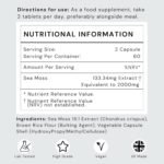 Sea Moss Capsules by FUTURO LABS - 2000mg Raw Sea Moss [15:1 Extract] - Organic Irish Sea Moss Supplement | Vegan, Non-GMO, Gluten Free | 120 Capsules, 60 Servings - Image 3