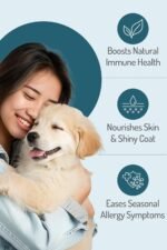 Anti-Itch & Immunity Dog Treats – Dog itchy skin relief, Supports Allergy Relief, Skin Health & Immune System with Colostrum, Salmon Oil, and Probiotics - 120 Soft Chews - Image 3